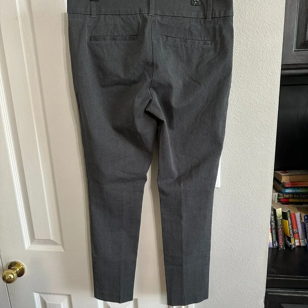Loft Modern Skinny Ankle Charcoal Grey Pant - Picture 2 of 4